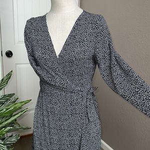 Long sleeve Wrap Dress